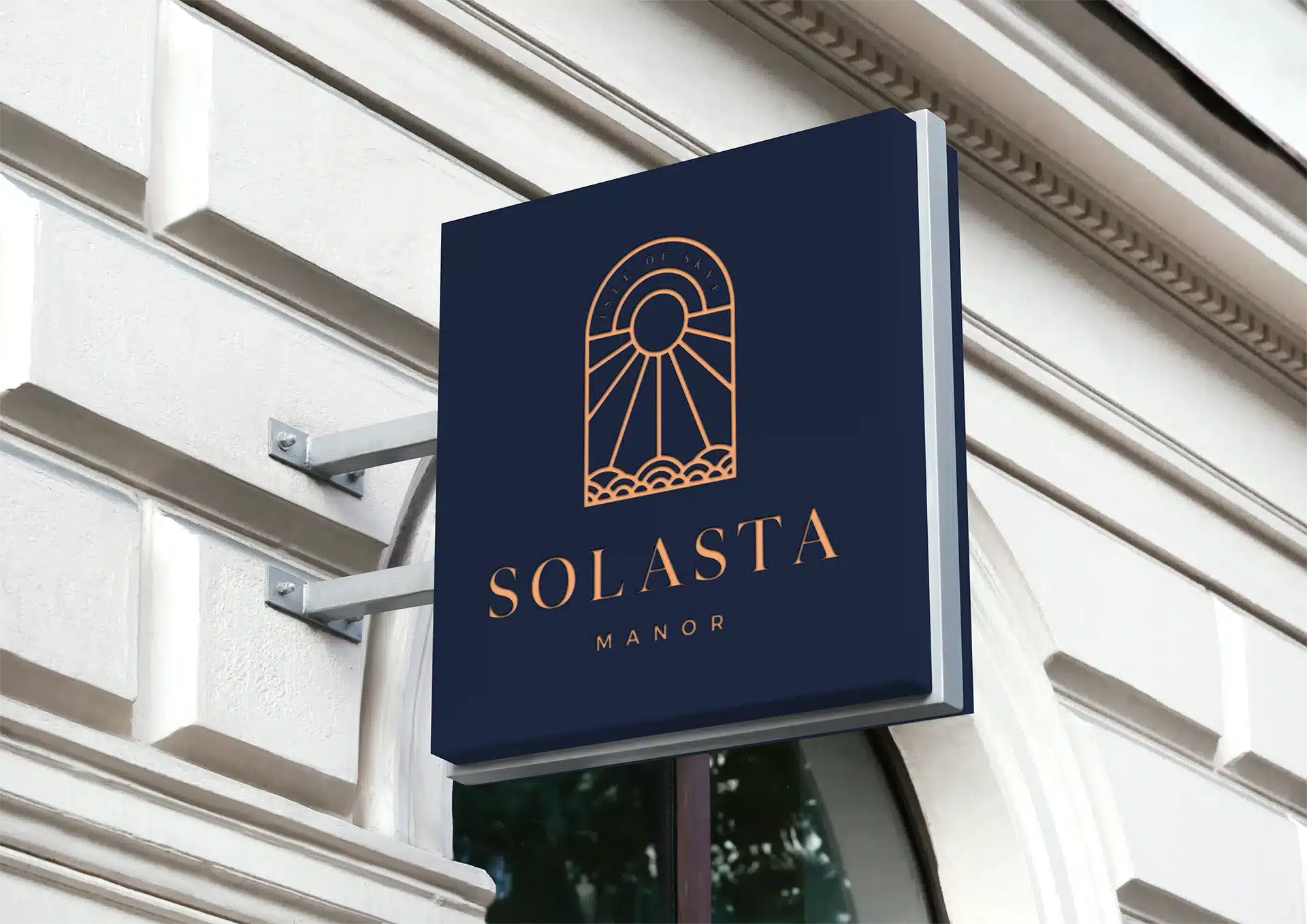Solasta Manor boutique hotel brand identity, logo system