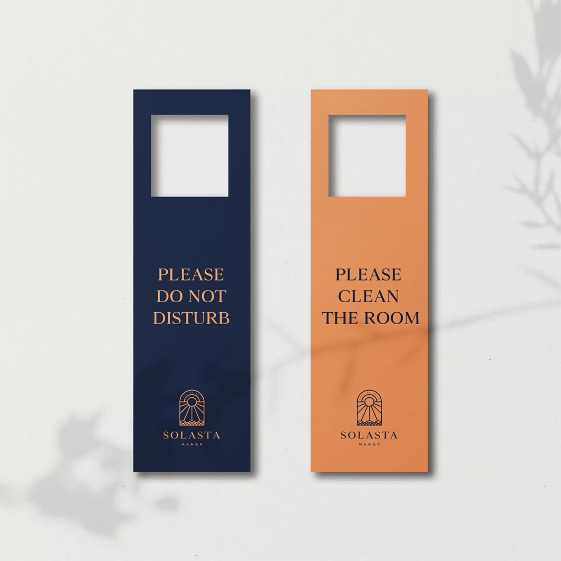Solasta Manor boutique hotel brand identity, typography system